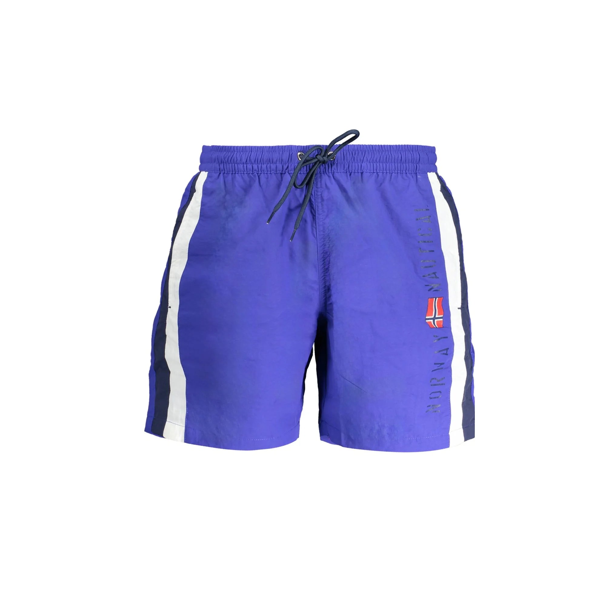 Norway 1963 Costume Boxer Mare Uomo Blu Slip Interno Tasche Stampa Logo - foto prodotto